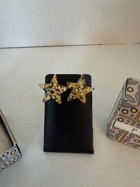 Plunder Gold Starburst Earrings - Gold